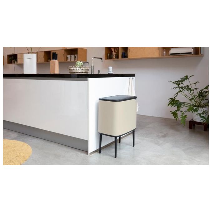 Brabantia Pattumiera Bo Touch Bin 3x11 Litri Soft Beige