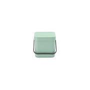 Brabantia 211768 Sort and Go Pattumiera 6 L con Coperchio Stay Open e Maniglia per Rifiuti Organici colore Jade Green