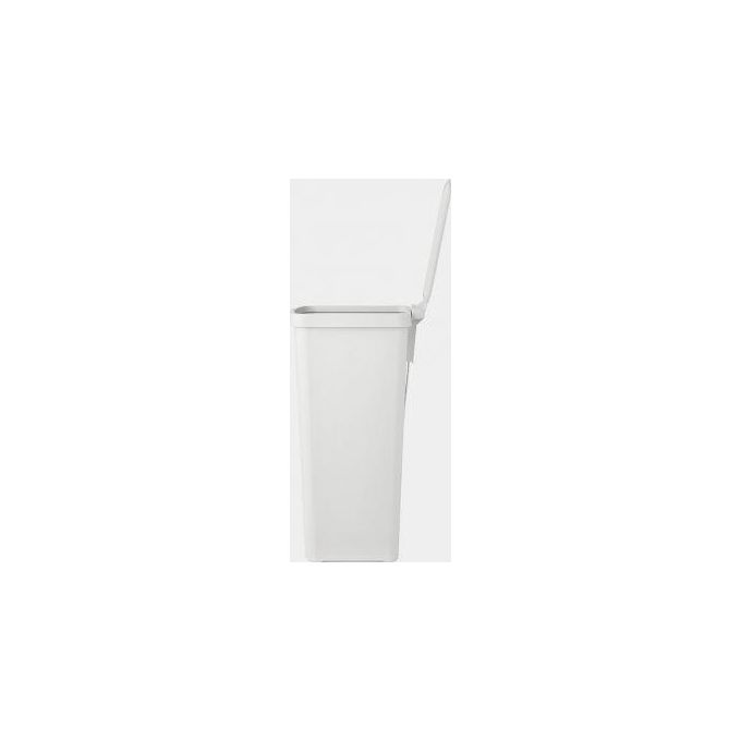 Brabantia 800009 StepUp Pattumiera a Pedale 40 L con Chiusura Rallentata e Materiale Riciclato al 91% colore Grigio Chiaro