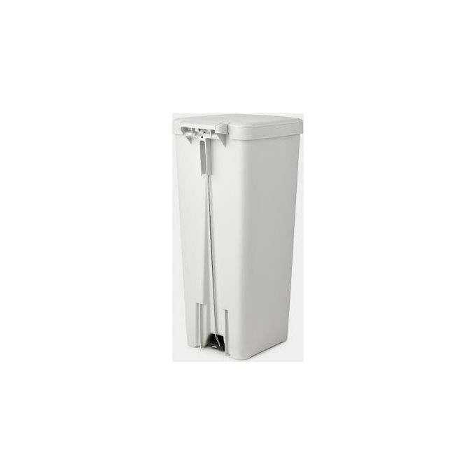 Brabantia 800009 StepUp Pattumiera a Pedale 40 L con Chiusura Rallentata e Materiale Riciclato al 91% colore Grigio Chiaro
