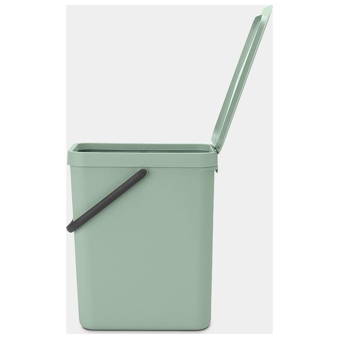 Brabantia Sort e Go Contenitore per Rifiuti Verde Giada 25 Litri