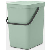 Brabantia Sort e Go Contenitore per Rifiuti Verde Giada 25 Litri