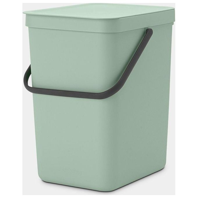 Brabantia Sort e Go Contenitore per Rifiuti Verde Giada 25 Litri