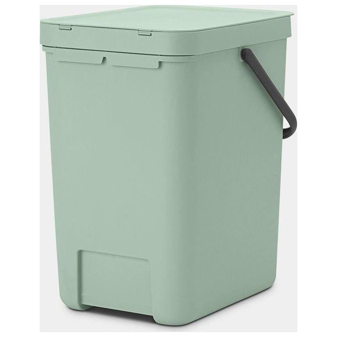 Brabantia Sort e Go Contenitore per Rifiuti Verde Giada 25 Litri