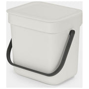 Brabantia Sort e Go Contenitore per Rifiuti Grigio Chiaro 3 Litri