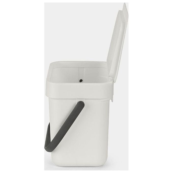 Brabantia Sort e Go Contenitore per Rifiuti Grigio Chiaro 3 Litri