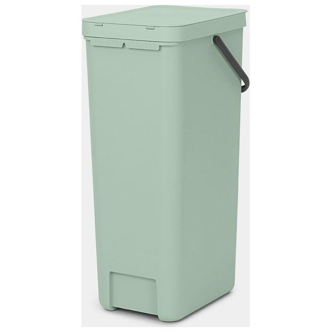 Brabantia Sort e Go Contenitore per Rifiuti Verde Giada 40 Litri