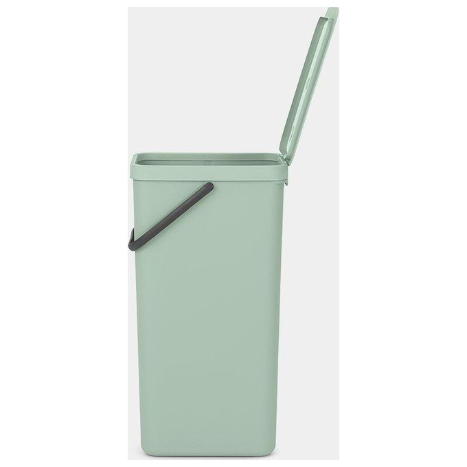 Brabantia Sort e Go Contenitore per Rifiuti Verde Giada 40 Litri