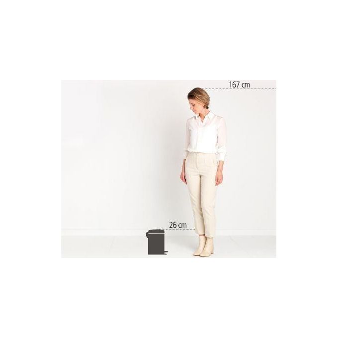 Brabantia Pattumiera a Pedale Newicon 3 Litri Beige