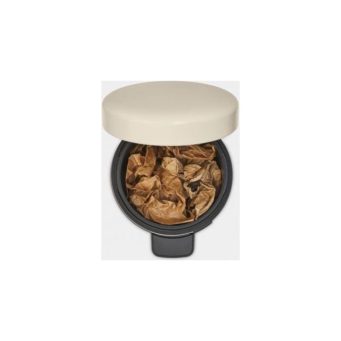 Brabantia Pattumiera a Pedale Newicon 3 Litri Beige