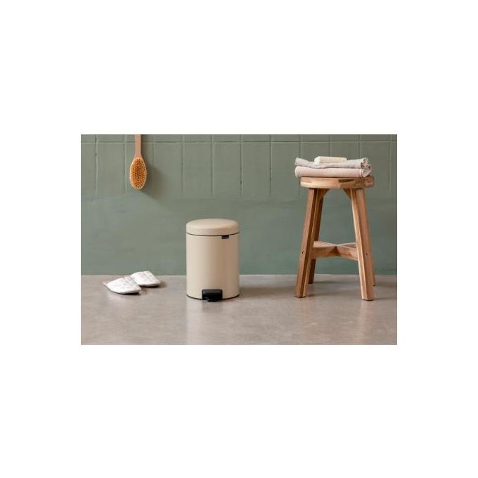 Brabantia Pattumiera a Pedale Newicon 3 Litri Beige