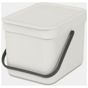 Brabantia Sort e Go Contenitore per Rifiuti Grigio Chiaro 6 Litri