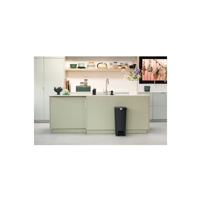Brabantia Pattumiera a Pedale StepUp 40 Litri Grigio Scuro
