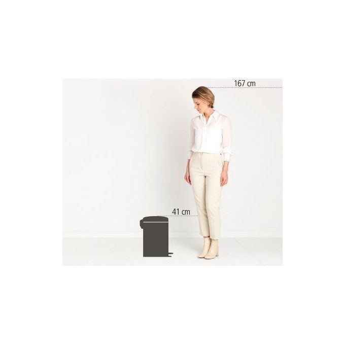 Brabantia Pattumiera a Pedale Newicon 12 Litri Dreamy Blue