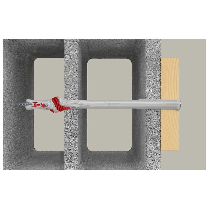 Fischer DuoXpand 10x200 T con Vite a Testa Svasata Piana in Acciaio Zincato 50 Pezzi