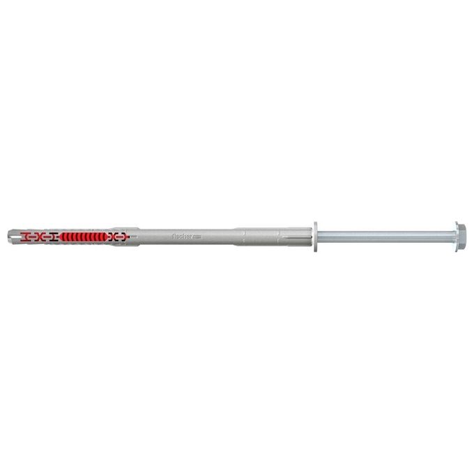 Fischer 562171 DuoXpand Tassello di espansione bimateriale 10 mm x 160 mm con vite esagonale inclusa colore Grigio