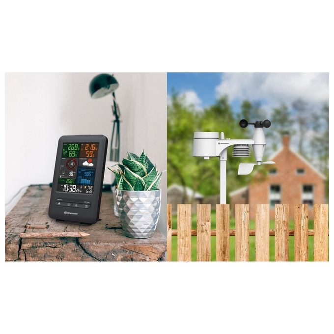 Bresser 7002525 Stazione Meteo 5 in 1 Beaufort Wireless Display a Colori Temperatura Umidita' Vento Precipitazioni