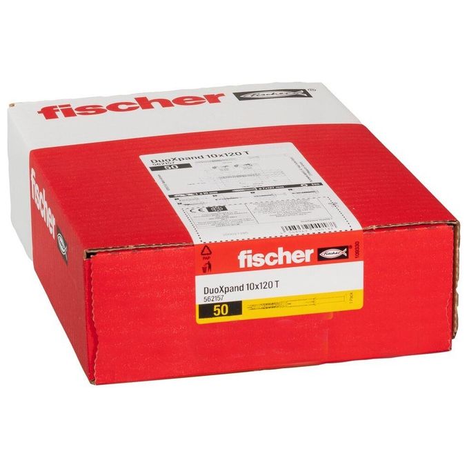 Fischer Tasselli Duoxpand T Prolungati Tsp Torx 10x120 50 Pezzi