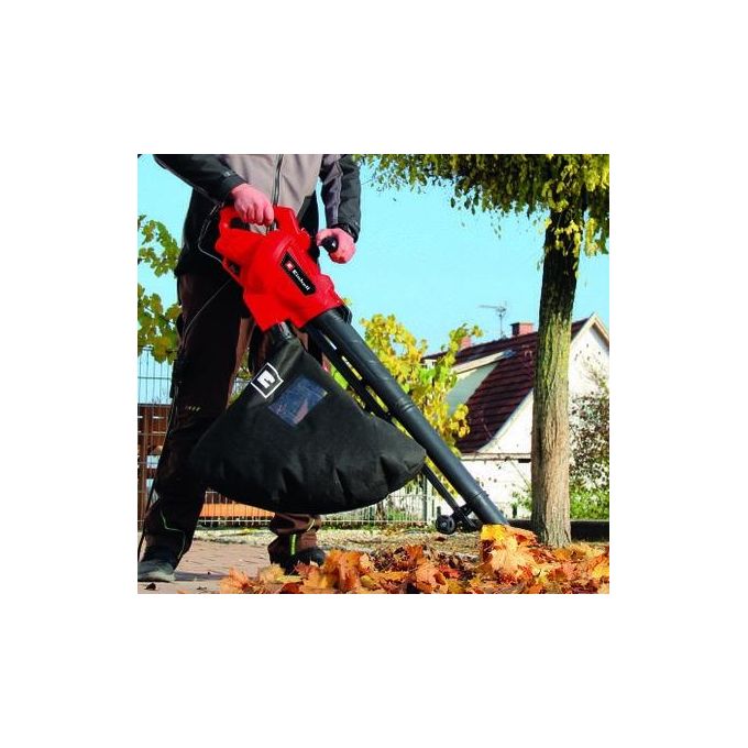 Einhell GC-EL 3024 E Soffiatore Aspirafoglie Elettrico 3000 W 240 km-h 650 m³-h Sacco 40 L Trituratore 10:1 colore Nero