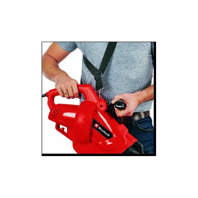 Einhell GC-EL 3024 E Soffiatore Aspirafoglie Elettrico 3000 W 240 km-h 650 m³-h Sacco 40 L Trituratore 10:1 colore Nero