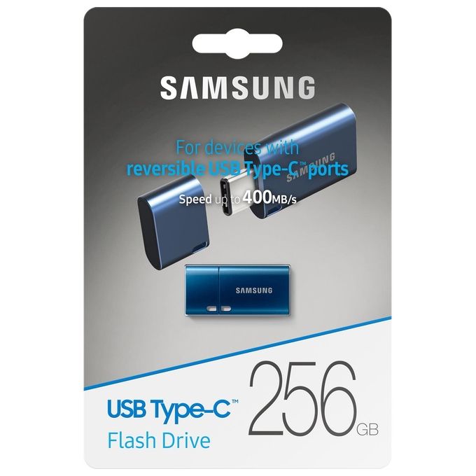 Samsung MUF-256DA Unita' Flash Usb 256Gb Usb Tipo-C 3.2 Gen 1 Blu