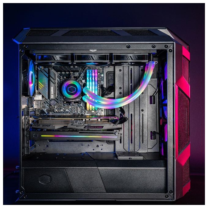 Cooler Master MFX-ATHN-10NNN-R1 LED Tube Sleeve A1 Tubo ARGB 30 LED 10mm 33cm 2,25W 2 pezzi colore Bianco