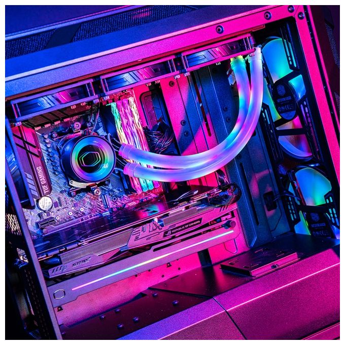 Cooler Master MFX-ATHN-10NNN-R1 LED Tube Sleeve A1 Tubo ARGB 30 LED 10mm 33cm 2,25W 2 pezzi colore Bianco