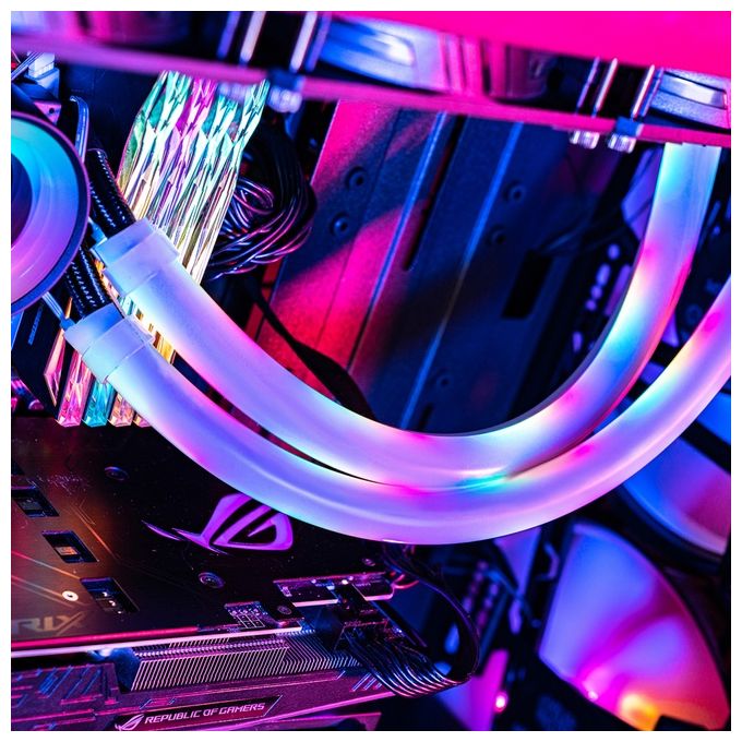 Cooler Master MFX-ATHN-10NNN-R1 LED Tube Sleeve A1 Tubo ARGB 30 LED 10mm 33cm 2,25W 2 pezzi colore Bianco