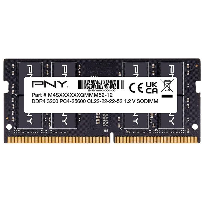 PNY MN16GSD43200-TB Performance Memoria RAM DDR4 16 GB 3200 MHz SO-DIMM Single-channel CL22