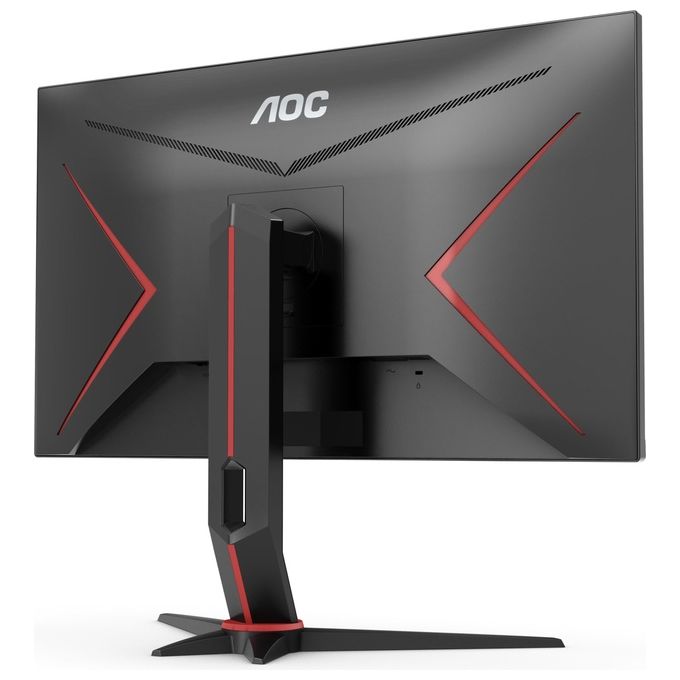 AOC U28G2XU2-BK Monitor Gaming 28'' 4K UHD IPS 144 Hz 1 ms FreeSync Premium HDR400 HDMI 2.1 USB Hub colore Nero Rosso