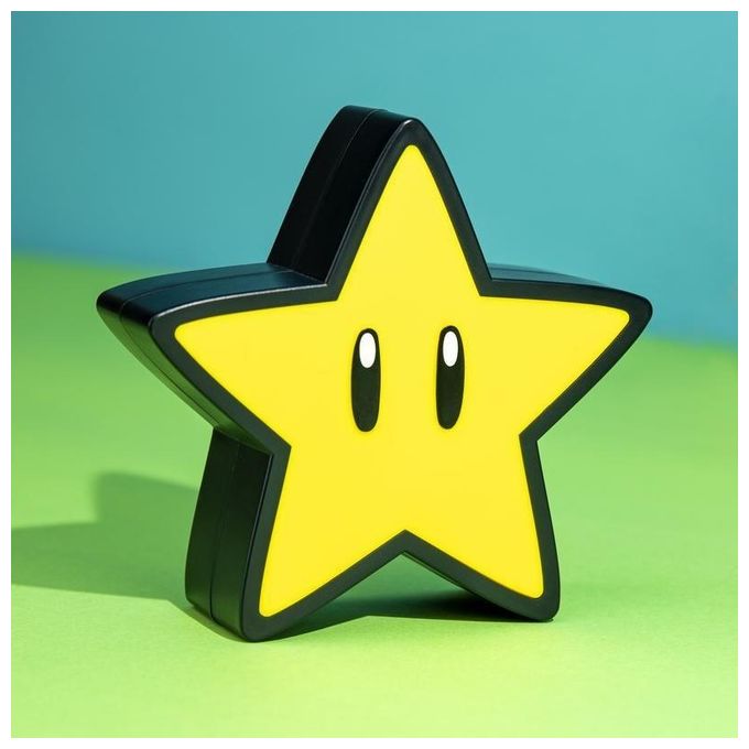 Paladone 05100 Super Mario Super Star Lampada Proiettore LED Touch da Tavolo colore Multicolore