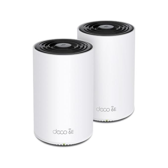 TP-Link DECO XE75(2-PACK) Sistema Mesh Wi-Fi 6E Tri-Band AXE5400 Copertura 510 m² 200 dispositivi colore Bianco