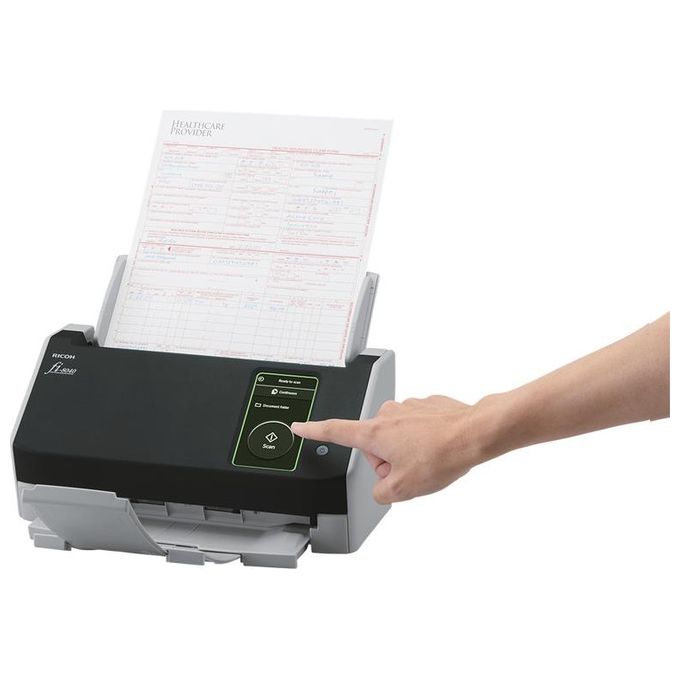 Ricoh 4939761313615 fi-8040 Scanner ADF Duplex 40 ppm 80 ipm Touch Screen 600 x 600 DPI colore Nero Grigio