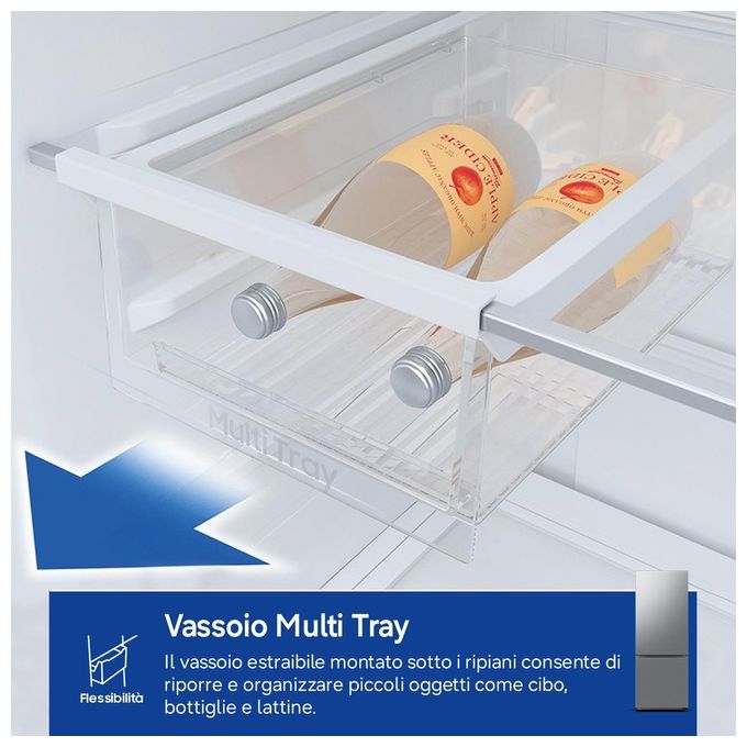 Samsung RB53DG706CS9 Frigorifero Combinato 538 L 203 cm Classe C 35 dB Total No Frost Twin Cooling Plus WiFi colore Metallico Acciaio Inossidabile