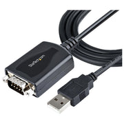 StarTech 1P3FPC-USB-SERIAL Cavo Adattatore USB a Seriale RS232 DB9 Maschio Chipset Prolific PL2303RA Lunghezza 0.91 m Compatibile Windows Mac Linux colore Nero
