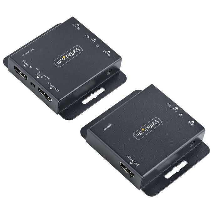 StarTech EXTEND-HDMI-4K40C6P1 Extender HDMI via Ethernet 4K 30Hz fino a 40m 1080p 60Hz fino a 70m Audio 7.1 canali Power over Cable Kit IR incluso colore Nero
