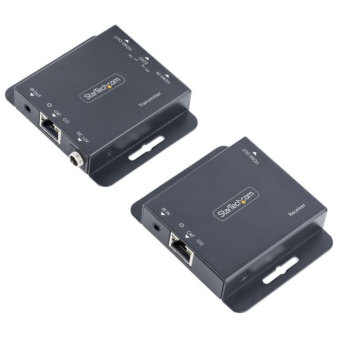 StarTech EXTEND-HDMI-4K40C6P1 Extender HDMI via Ethernet 4K 30Hz fino a 40m 1080p 60Hz fino a 70m Audio 7.1 canali Power over Cable Kit IR incluso colore Nero