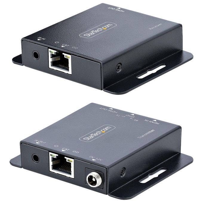 StarTech EXTEND-HDMI-4K40C6P1 Extender HDMI via Ethernet 4K 30Hz fino a 40m 1080p 60Hz fino a 70m Audio 7.1 canali Power over Cable Kit IR incluso colore Nero