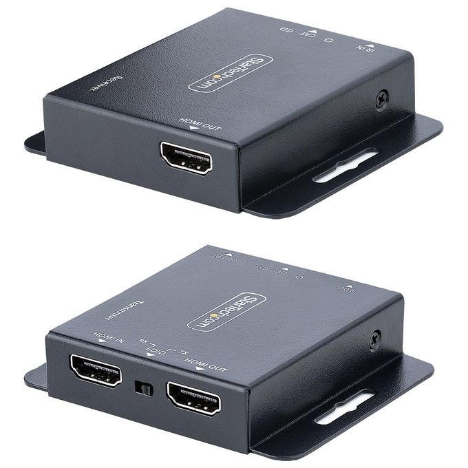 StarTech EXTEND-HDMI-4K40C6P1 Extender HDMI via Ethernet 4K 30Hz fino a 40m 1080p 60Hz fino a 70m Audio 7.1 canali Power over Cable Kit IR incluso colore Nero