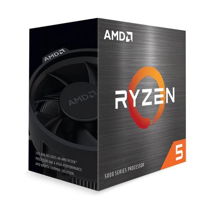 AMD 100-100000927BOX Ryzen 5 5600 Processore Desktop 6 Core 12 Thread 3,5 GHz Turbo 4,4 GHz Cache L3 32 MB Socket AM4 DDR4 65W con Dissipatore