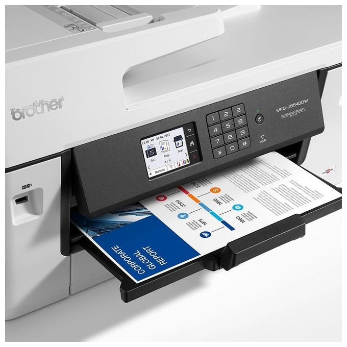 Brother MFC-J6540DWE Stampante Multifunzione Inkjet A3 1200x4800 DPI 28 ppm Wi-Fi Ethernet USB colore Grigio Bianco