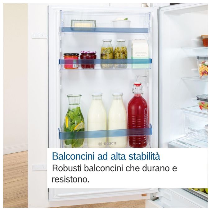 Bosch KIR41VFE0 Serie 4 Frigorifero da Incasso 204 L 122 cm Classe E 35 dB FreshSense EcoAirflow colore Bianco