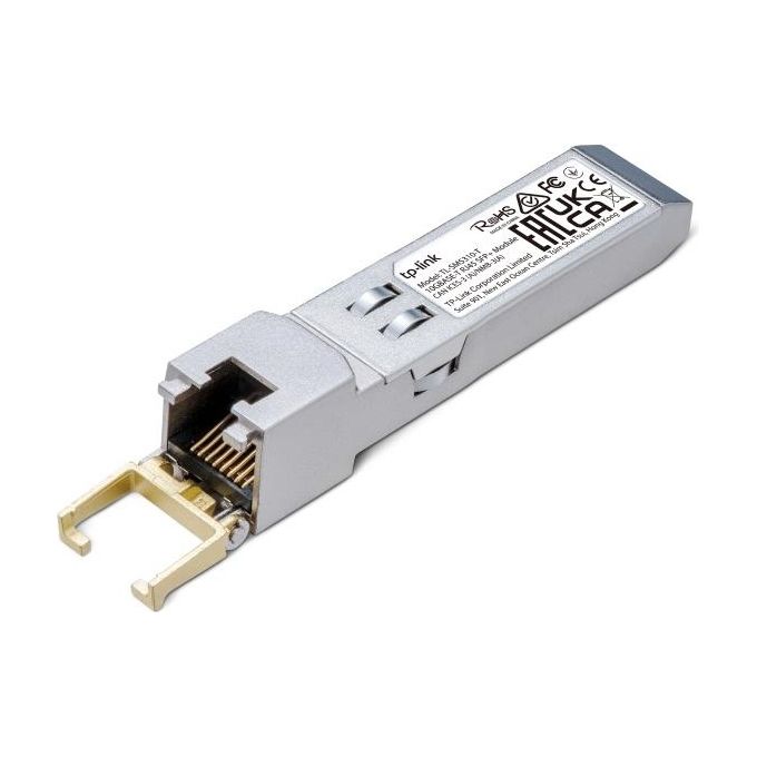 TP-Link TL-SM5310-T Modulo Transceiver SFP+ RJ45 10G BASE-T 10 Gbps fino a 30m Hot-Plug DDM colore Argento