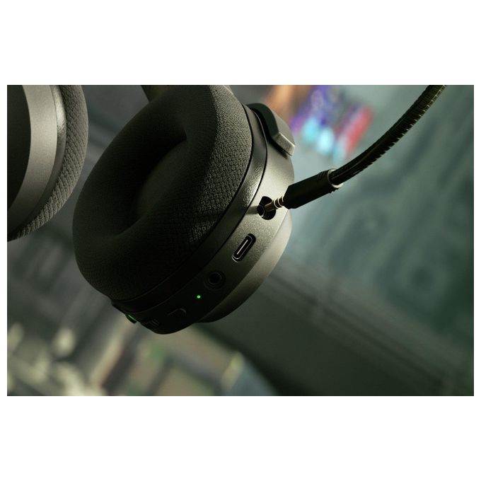 Razer RZ04-04430100-R3M1 Barracuda X Cuffie Gaming Wireless USB-C e Bluetooth 5.2 Dual Wireless 40 mm TriForce Microfono Rimovibile colore Nero