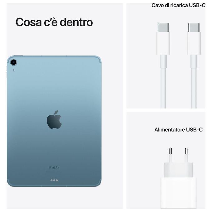 Apple, iPad Air, 10.9'', Wi-Fi + Cellular, 64GB, Blu
