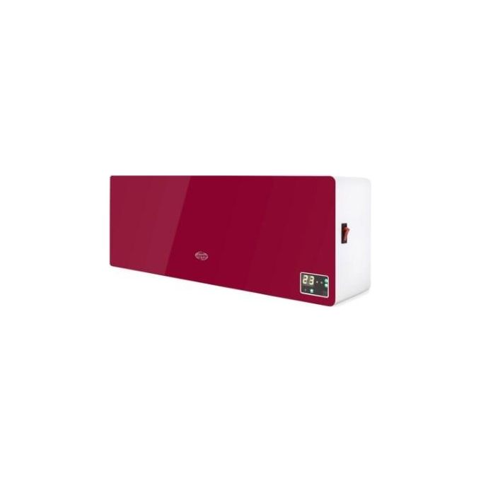 Argo 191070199 Chic Berry Termoventilatore Ceramico a Parete 2000W Display LED Telecomando Timer colore Ciliegia