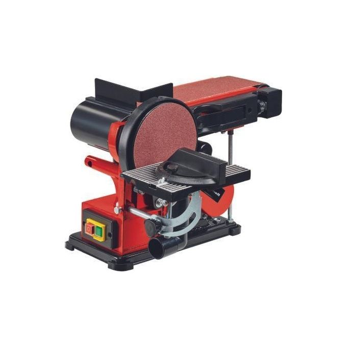 Einhell 4419257 TC-US 380 Levigatrice a nastro e disco 380 W motore a induzione con aspirazione polvere colore Nero