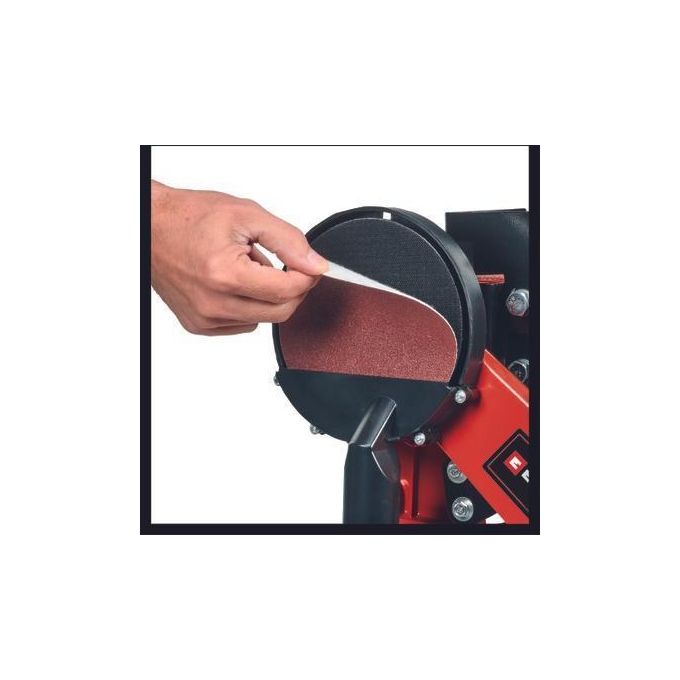 Einhell 4419257 TC-US 380 Levigatrice a nastro e disco 380 W motore a induzione con aspirazione polvere colore Nero