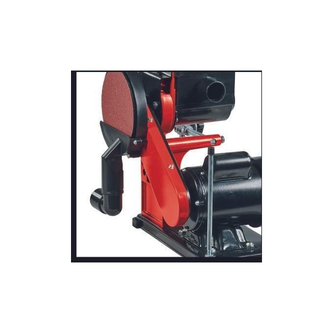 Einhell 4419257 TC-US 380 Levigatrice a nastro e disco 380 W motore a induzione con aspirazione polvere colore Nero