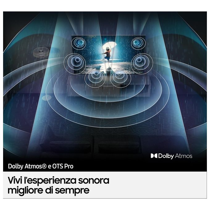 Samsung QE85QN900BTXZT Neo QLED Smart TV 85'' 8K Quantum Matrix Pro Neural Quantum 8K Dolby Atmos Wi-Fi 6 colore Acciaio Inossidabile